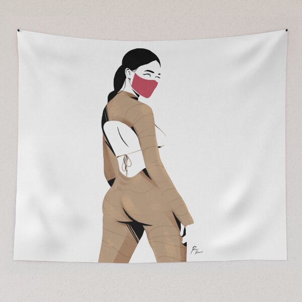 Item preview, Fullbody suit and red face mask designed and sold by Rickard Bengtsson.