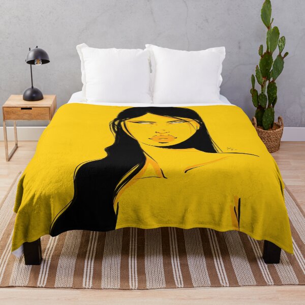 Item preview, Fierce portrait of brunette with big lips designed and sold by Rickard Bengtsson.