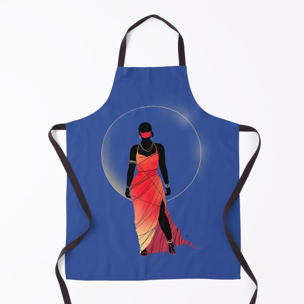 Item preview, Elegant red dress against the moon designed and sold by Rickard Bengtsson.