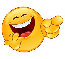 Lienzos «Riendo emoji apuntando» de Alex Dee | Redbubble