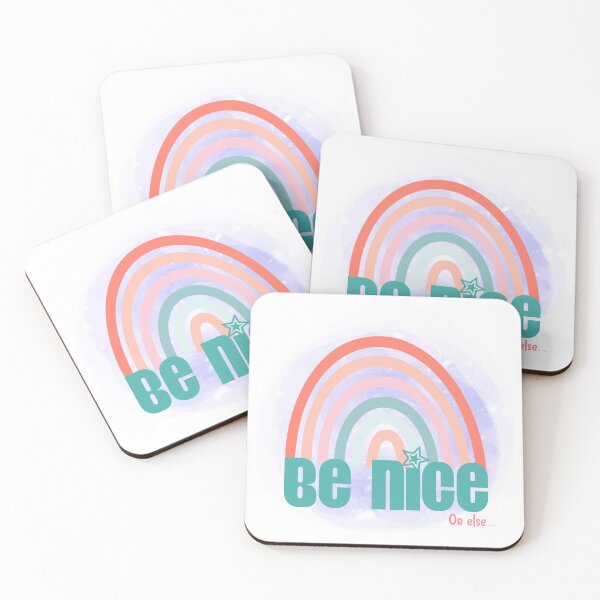 Item preview, Be Nice (Or Else) designed and sold by PurpleJamUK.