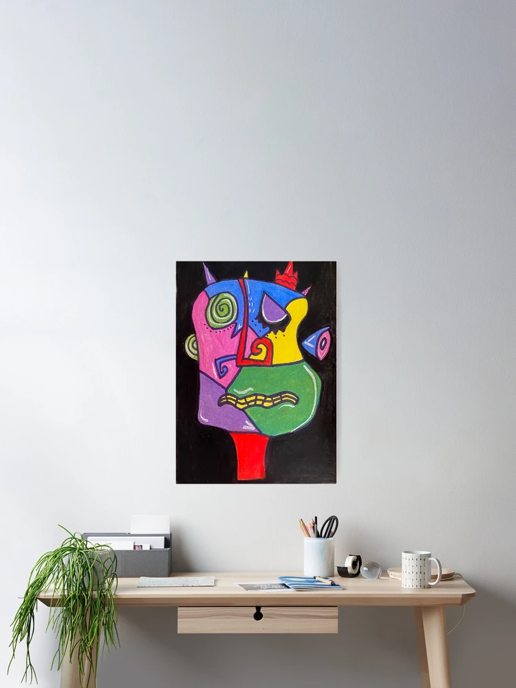 Aperçu 2 sur 3. Poster avec l'œuvre PicassoEsque créée et vendue par RandaRubyRed.