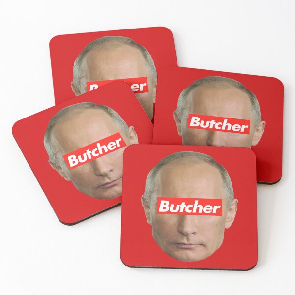 Item preview, Putin Butcher (on red) designed and sold by Thelittlelord.