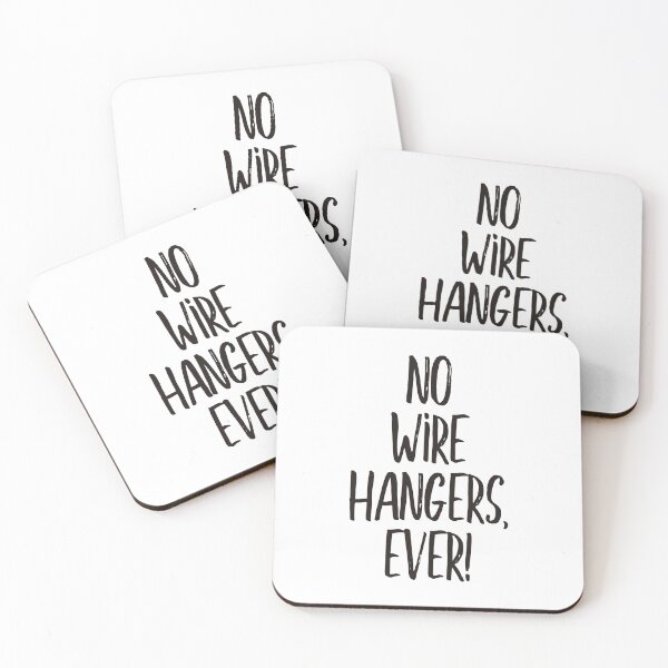 Item preview, No wire hangers, ever! (black) designed and sold by didijuca.