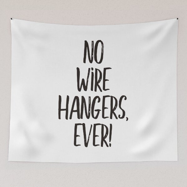 Item preview, No wire hangers, ever! (black) designed and sold by didijuca.