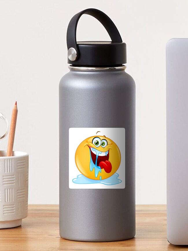 Thumbnail 1 von 3, Sticker, Lustiges sabberndes Emoticon designt und verkauft von DusicaP.
