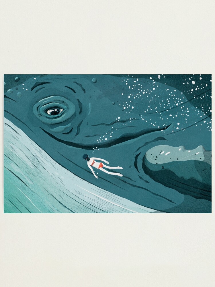 Thumbnail 2 of 3, Photographic Print, Whale dive designed and sold by vonik.