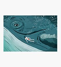 Whale dive Photographic Print