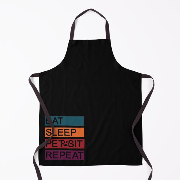 Item preview, Retro Eat Sleep Pet Sit Repeat Design designed and sold by beccaveedesigns.