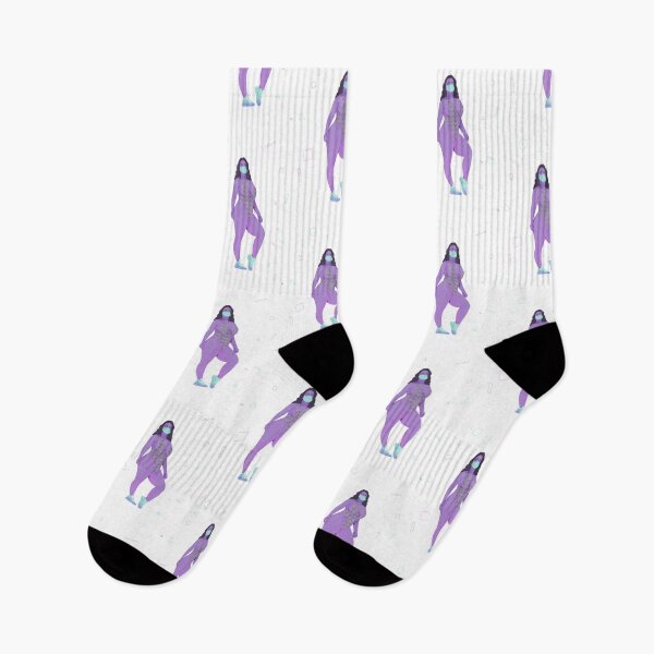Item preview, Purple girl in cool cyan sneakers designed and sold by Rickard Bengtsson.