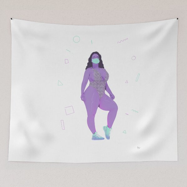 Item preview, Purple girl in cool cyan sneakers designed and sold by Rickard Bengtsson.