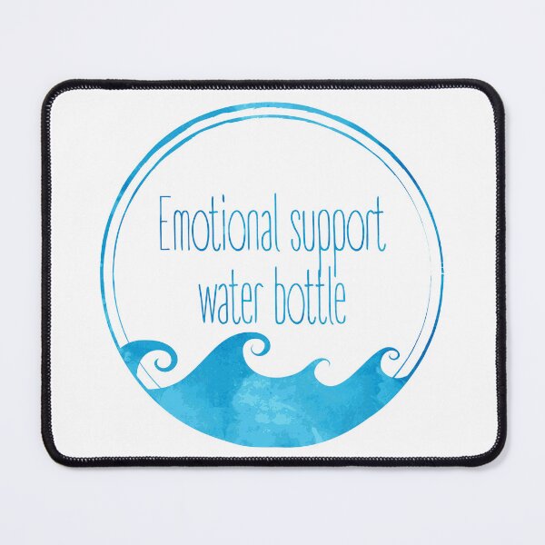 Item preview, Hydro Flask sticker - Emotional support water bottle - ocean blue watercolor wave | Line art designed and sold by Vane22april.