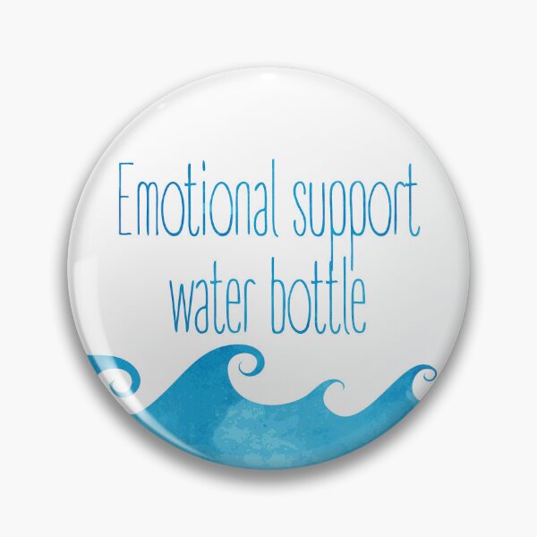 Item preview, Hydro Flask sticker - Emotional support water bottle - ocean blue watercolor wave | Line art designed and sold by Vane22april.