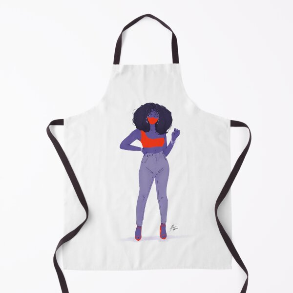 Item preview, Cool fashionista in neon orange and curly hair designed and sold by Rickard Bengtsson.