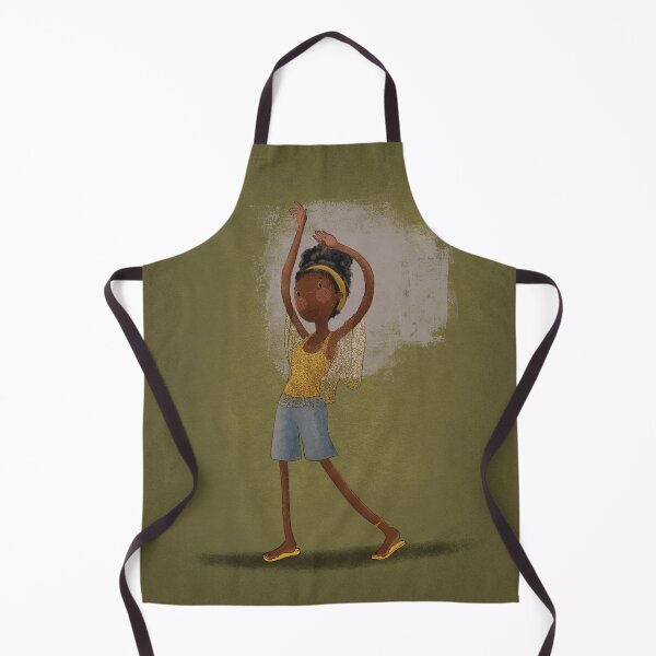 Item preview, Whimsical Character Illustration Stretching her Arms Textured Drawing designed and sold by haximica.