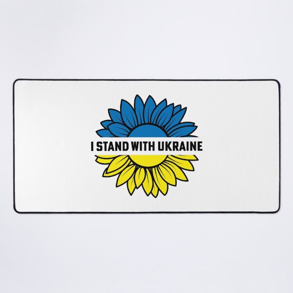 Item preview, I Stand with Ukraine Sunflower Yellow Blue Ukrainian Flag designed and sold by KateBilous.