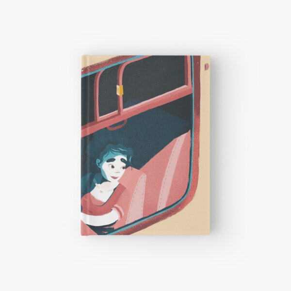 Train ride Hardcover Journal