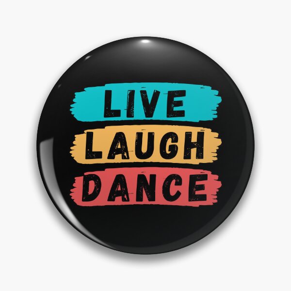 Item preview, Live Laugh Dance - Short Motivational Quote | Colorful Retro Dance Typography designed and sold by Delandor.