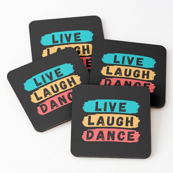 Item preview, Live Laugh Dance - Short Motivational Quote | Colorful Retro Dance Typography designed and sold by Delandor.