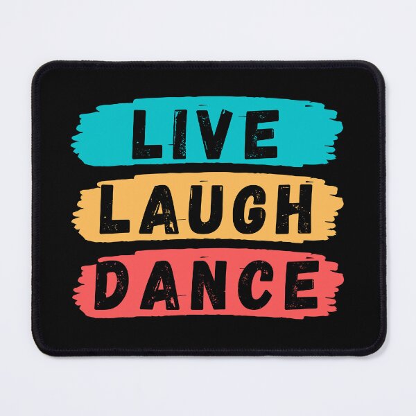 Item preview, Live Laugh Dance - Short Motivational Quote | Colorful Retro Dance Typography designed and sold by Delandor.