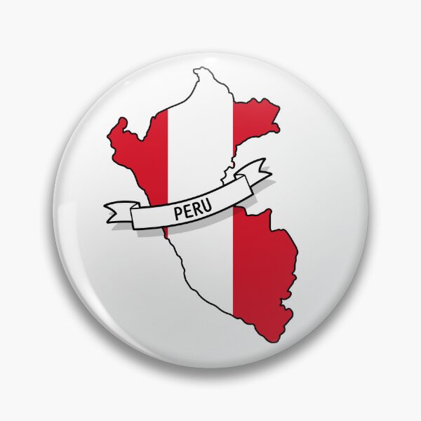 Item preview, Peru Flag Map designed and sold by Koi-Art.