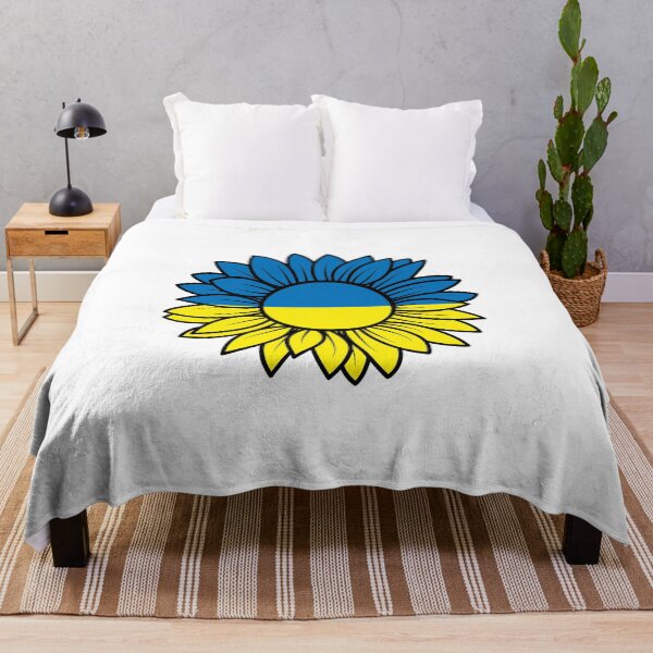 Item preview, I Stand with Ukraine Sunflower Yellow Blue Ukrainian Flag designed and sold by KateBilous.