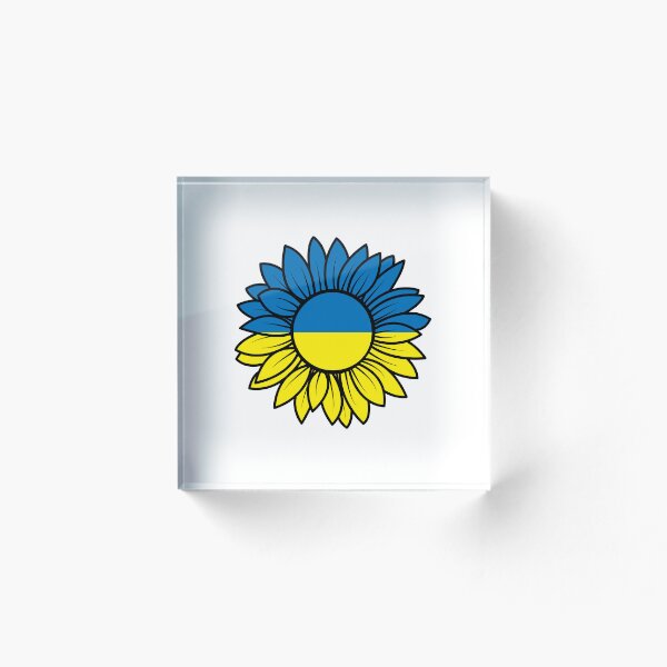 Item preview, Estoy con Ucrania Girasol Amarillo Azul Bandera ucraniana designed and sold by KateBilous.