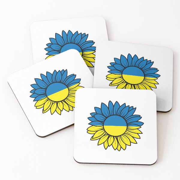 Item preview, I Stand with Ukraine Sunflower Yellow Blue Ukrainian Flag designed and sold by KateBilous.