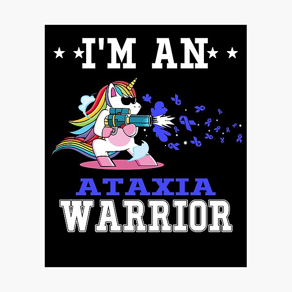 Item preview, Funny Unicorn I'm An Ataxia Warrior designed and sold by heppenp.