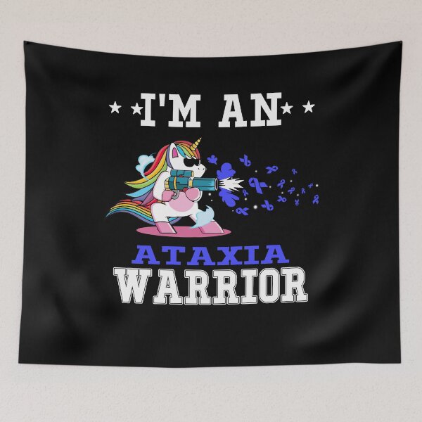 Item preview, Funny Unicorn I'm An Ataxia Warrior designed and sold by heppenp.