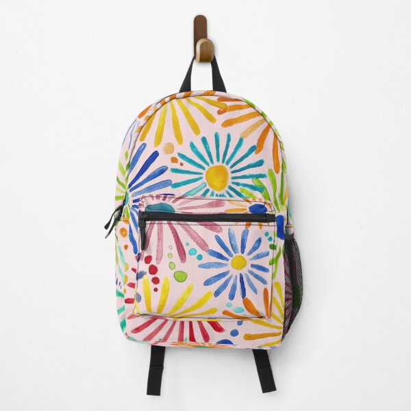 Item preview, watercolor floral print on pink designed and sold by Giulia Palazzo.