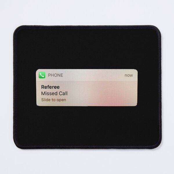 Item preview, Referee Missed Call Text- Funny Sports Sticker designed and sold by gretaboone.