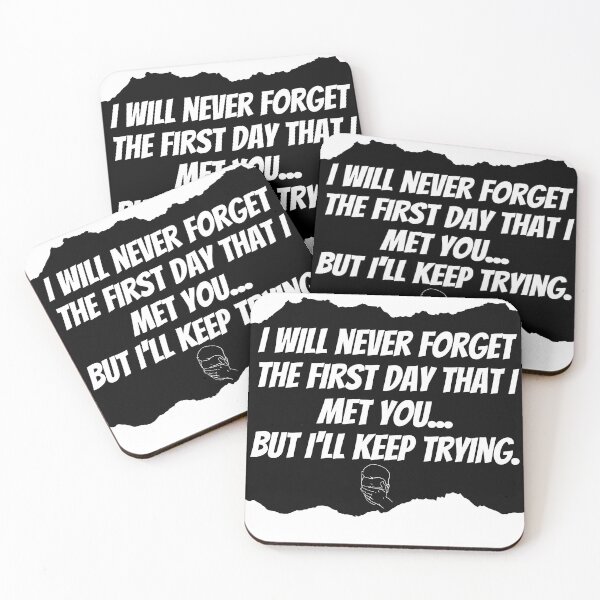 Item preview, Sarcasm saying: I will never forget the first day that I met you, but I will keep trying,  Funny introvert sarcastic quote of the day designed and sold by PressPixel.