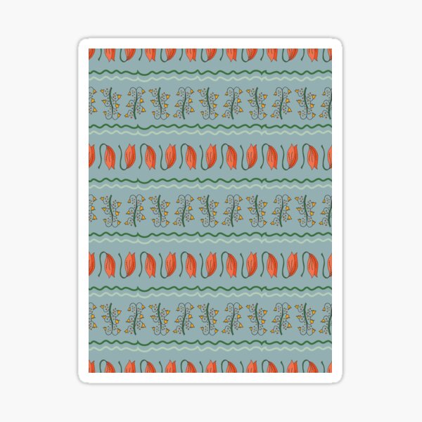 Flower Garden Pattern Sticker