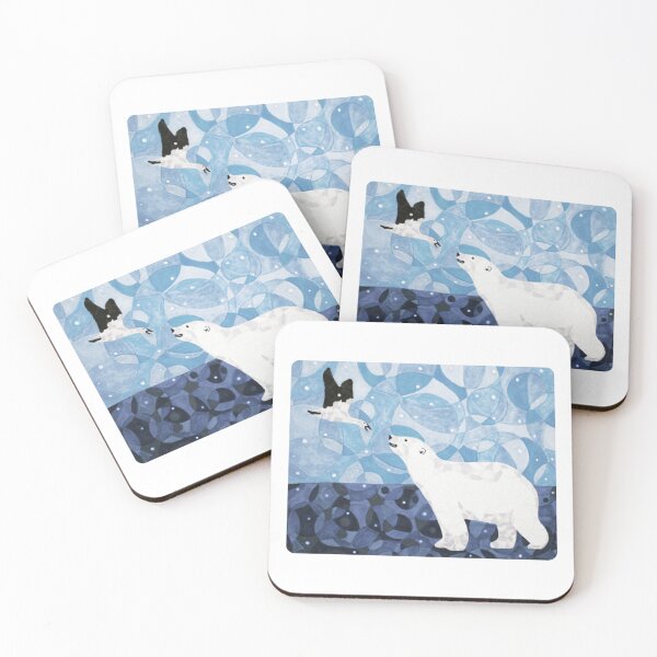 Item preview, Polar Bear & an Arctic Goose designed and sold by inklets.