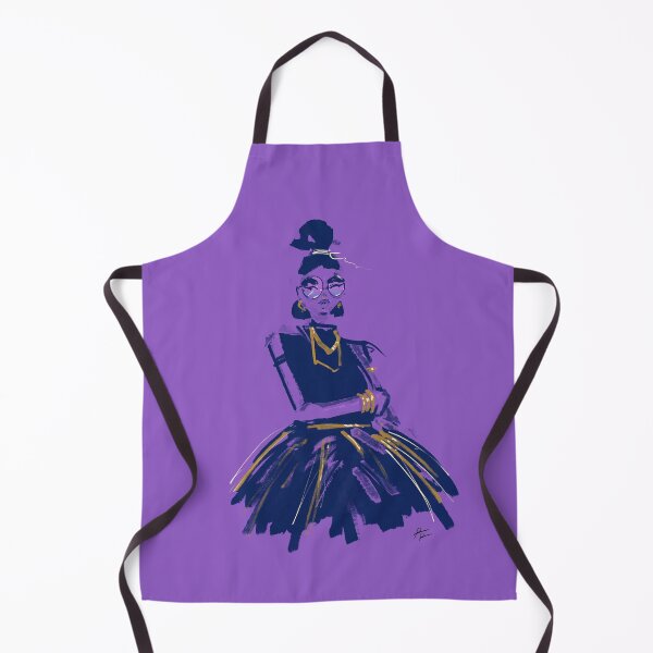 Item preview, Purple girl with glasses and dress designed and sold by Rickard Bengtsson.