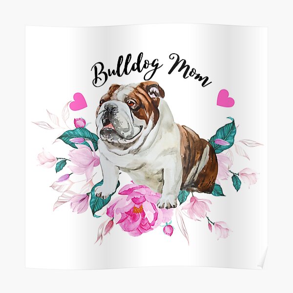 Just WAN NA BE LOVED BULLDOG PUPPY POSTER A2 SIZE 