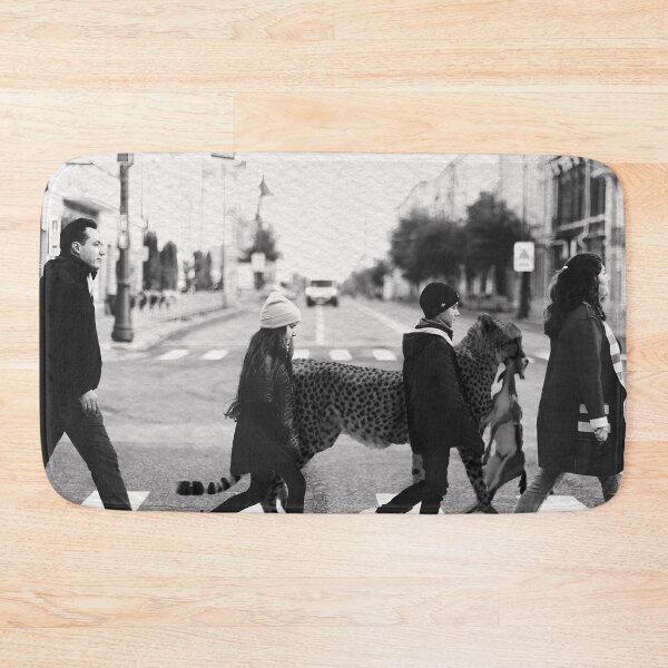 Item preview, Cheetah Crossing, conservation photographic artwork - black and white art designed and sold by Bob-Moon-Art.