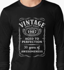 Vintage Limited 1987 Edition - 30th Birthday Gift Long Sleeve T-Shirt