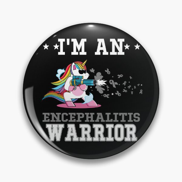 Item preview, Funny Unicorn I'm An Encephalitis Warrior designed and sold by heppenp.