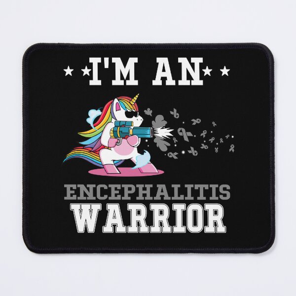 Item preview, Funny Unicorn I'm An Encephalitis Warrior designed and sold by heppenp.