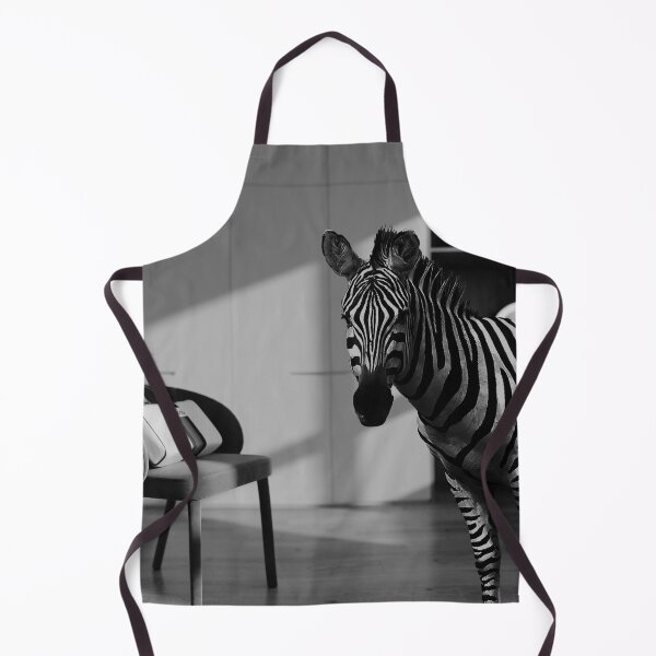 Item preview, Zebra At Home, conservation photographic artwork - black and white art designed and sold by Bob-Moon-Art.