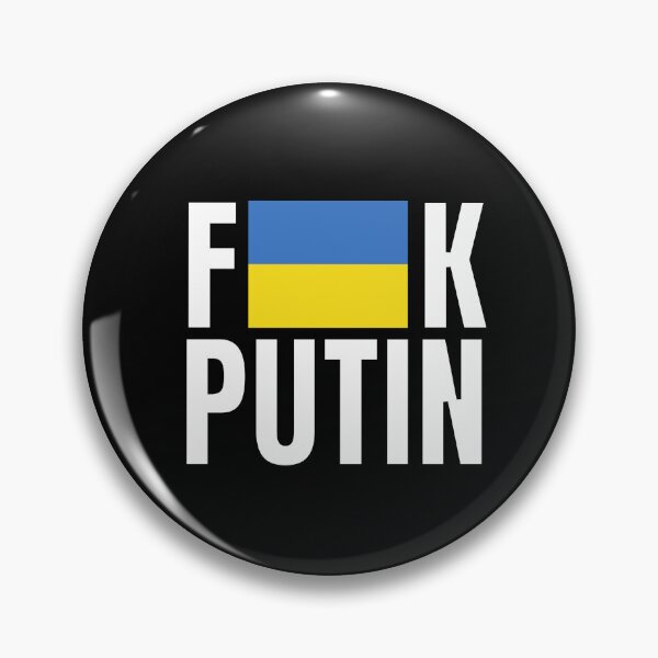 Item preview, FK PUTIN Ukraine Flag (Dark Gray Black) designed and sold by hyproinc.