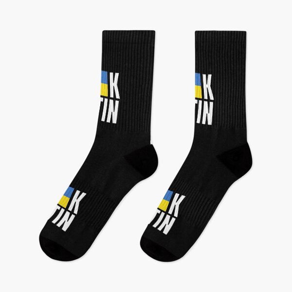 Item preview, FK PUTIN Ukraine Flag (Dark Gray Black) designed and sold by hyproinc.