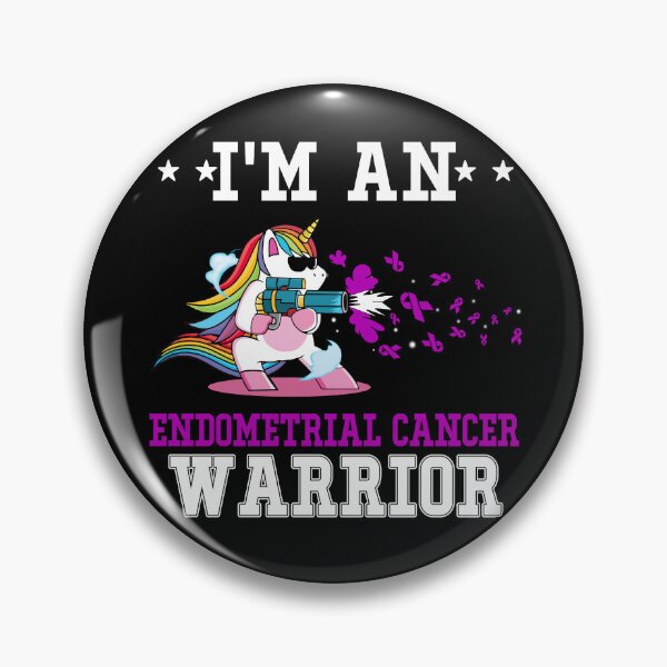Item preview, Funny Unicorn I'm An Endometrial Cancer Warrior designed and sold by heppenp.