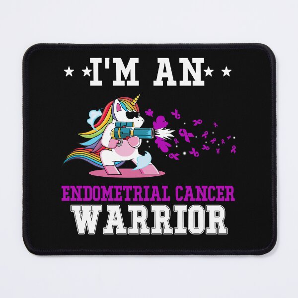 Item preview, Funny Unicorn I'm An Endometrial Cancer Warrior designed and sold by heppenp.