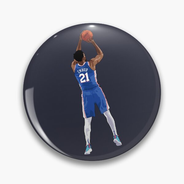Item preview, Joel Embiid Vector Shot Blue Qiangy designed and sold by qiangdade.