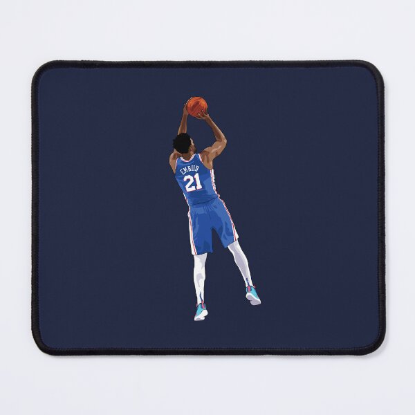Item preview, Joel Embiid Vector Shot Blue Qiangy designed and sold by qiangdade.
