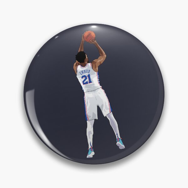 Item preview, Joel Embiid Vector Shot White Qiangy designed and sold by qiangdade.