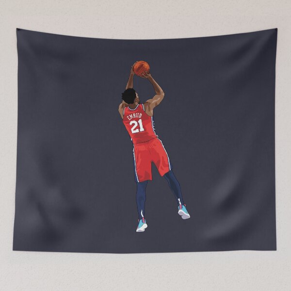 Item preview, Joel Embiid Vector Shot Red Qiangy designed and sold by qiangdade.